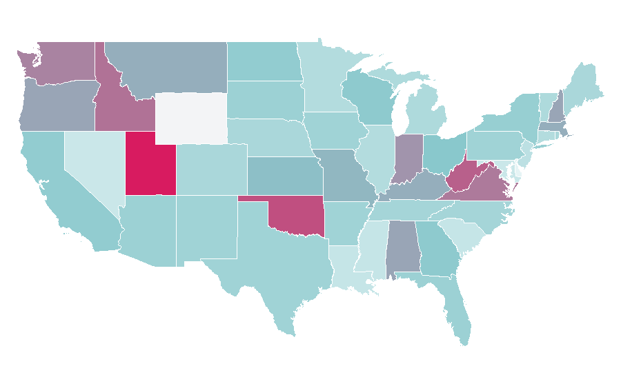 Affinity by region — Ancient Greek philosophy, United States