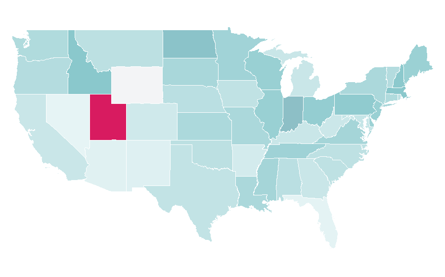 Affinity by region — And Then There Were None, United States
