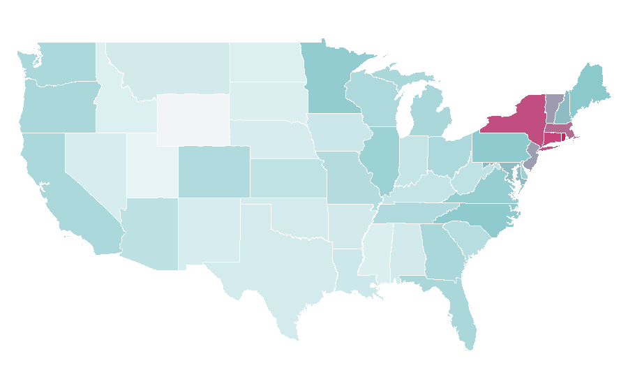 Affinity by region — Anderson Cooper, United States
