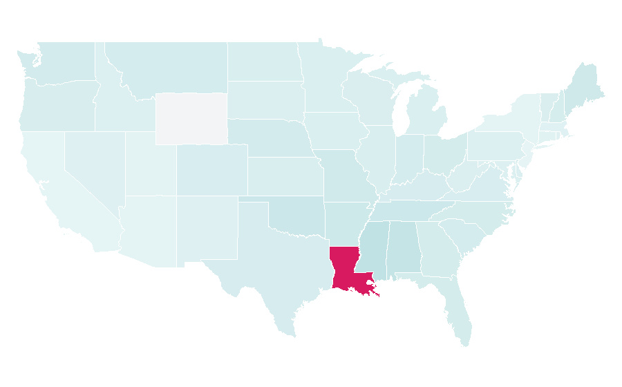 Affinity by region — Andouille, United States