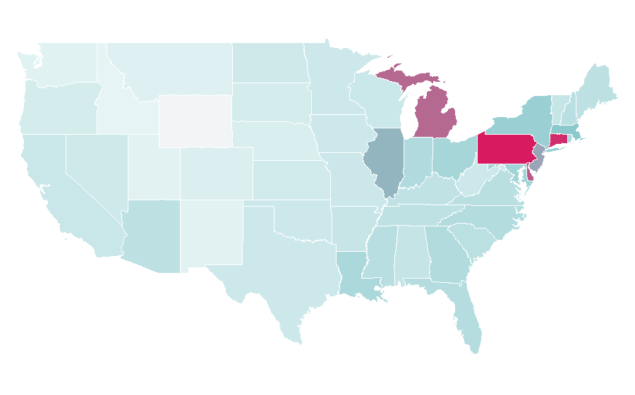 Affinity by region — Andre Drummond, United States