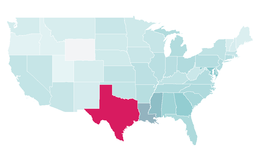 Affinity by region — Andre Johnson, United States