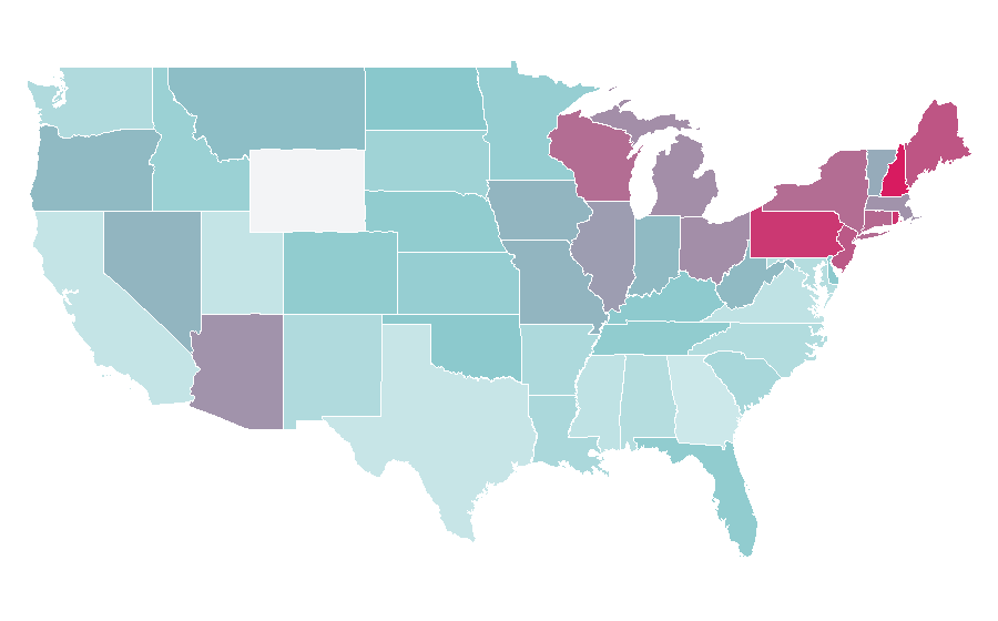 Affinity by region — Andrew Dice Clay, United States