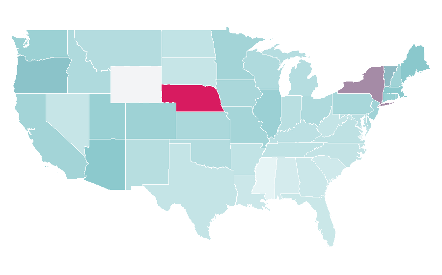Affinity by region — Andrew Rannells, United States