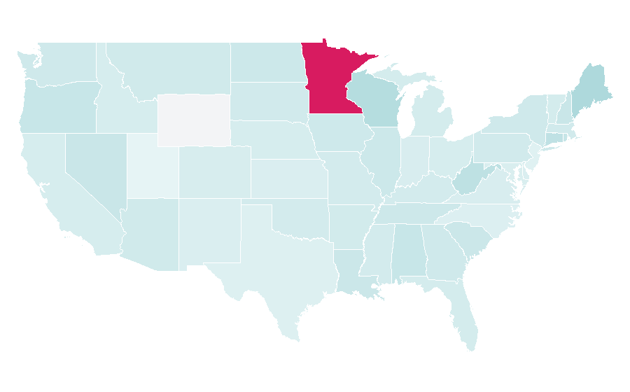 Affinity by region — Andrew Zimmern, United States