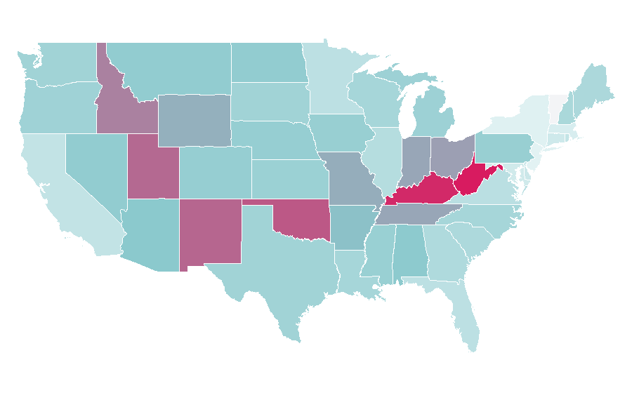 Affinity by region — Andy Biersack, United States