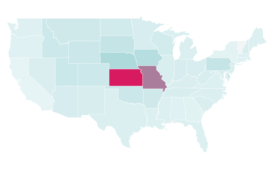 Affinity by region — Andy Reid, United States
