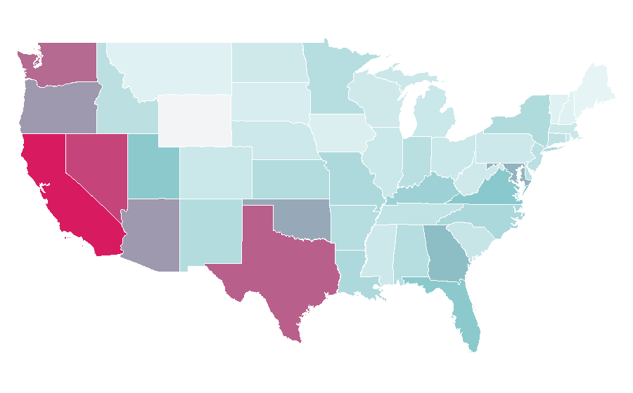 Affinity by region — Angel Beats!, United States