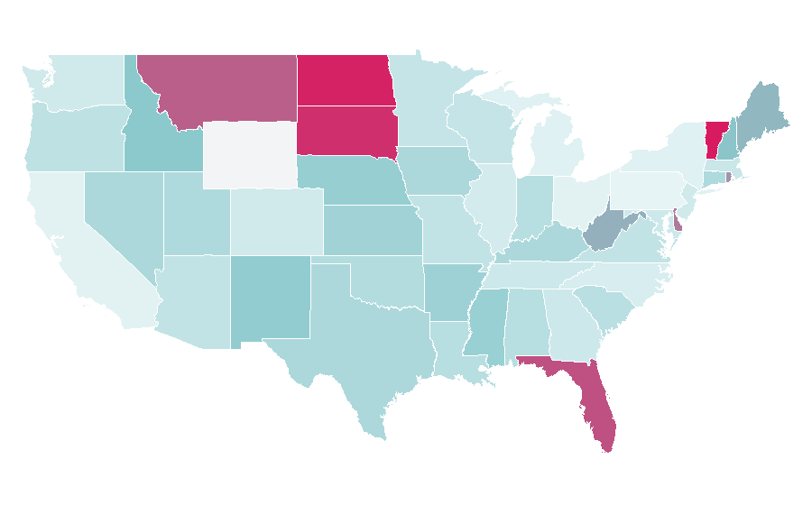 Affinity by region — Angiology, United States