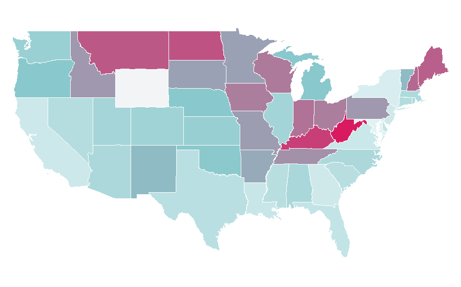 Affinity by region — Angus Young, United States