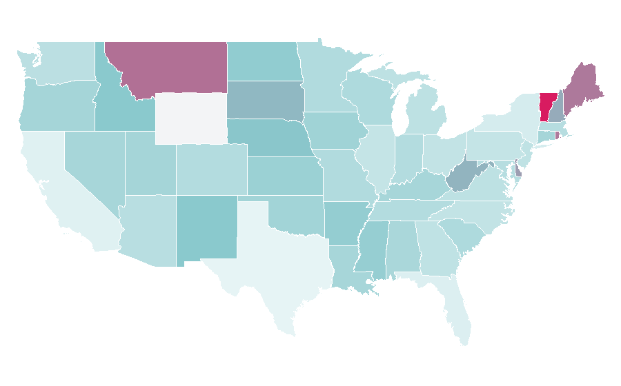 Affinity by region — Animal Equality, United States