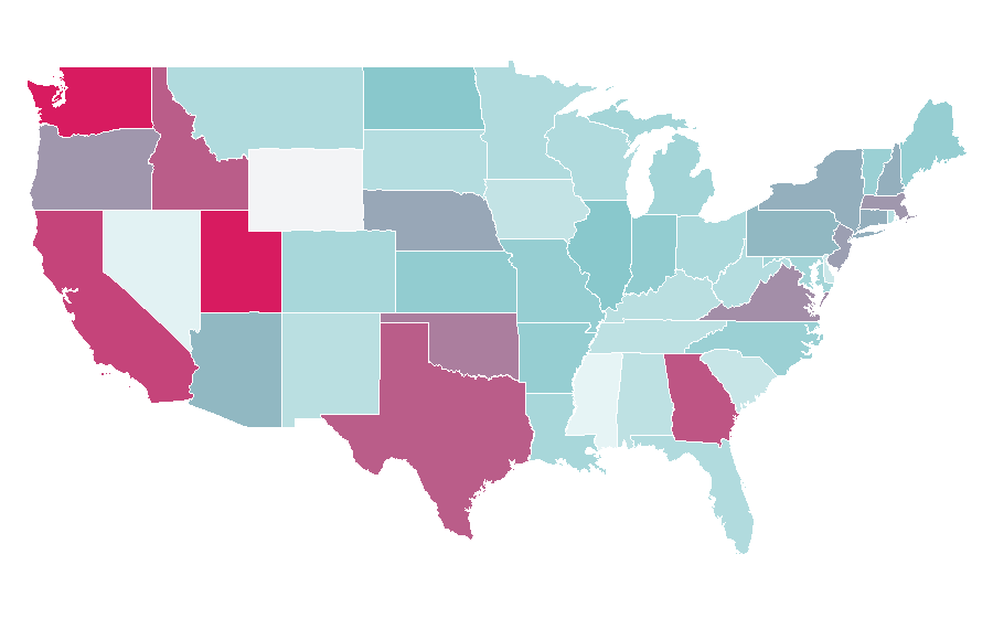 Affinity by region — Animal Farm, United States