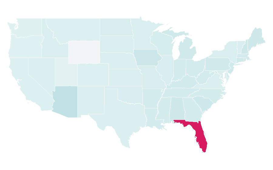 Affinity by region — Animal Kingdom (TV series), United States