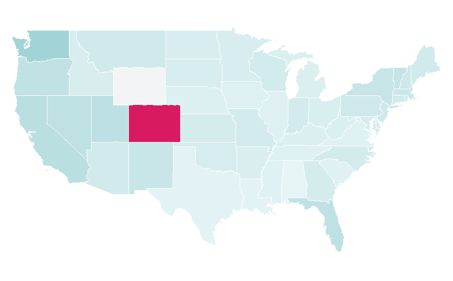 Affinity by region — Animal sanctuary, United States