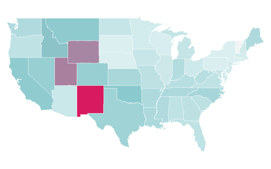 Affinity by region — Animal shelter, United States