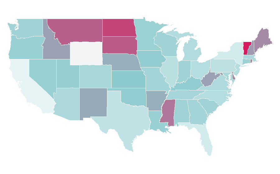 Affinity by region — Animal training, United States