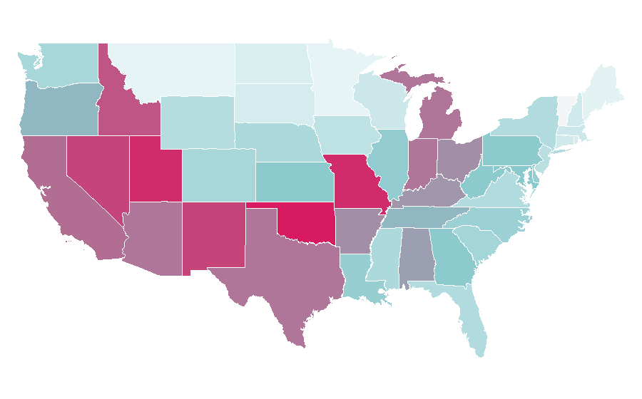 Affinity by region — Animaniacs, United States