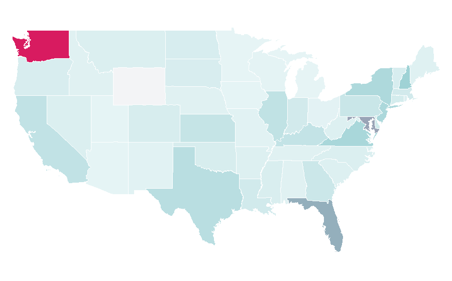 Affinity by region — Anime world, United States