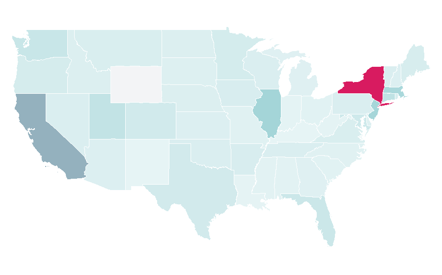 Affinity by region — Anine Bing, United States