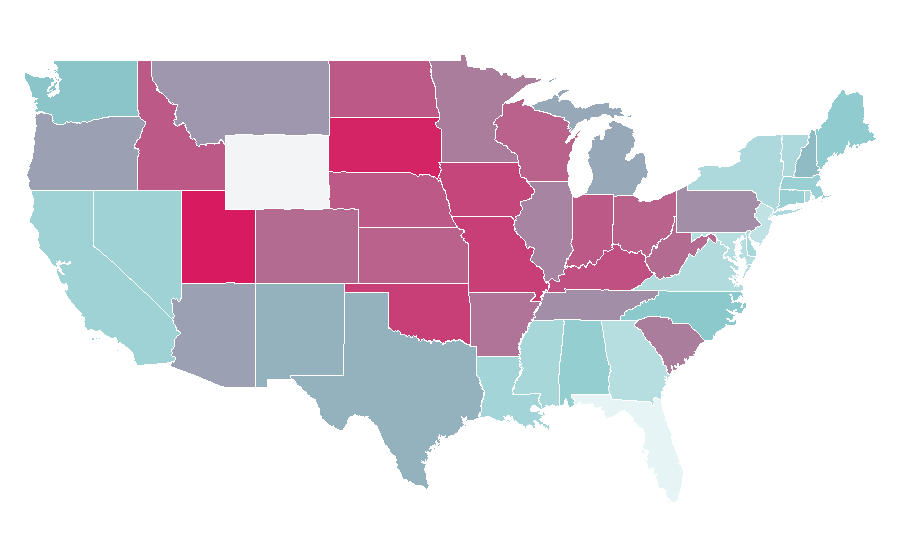 Affinity by region — Anna Camp, United States