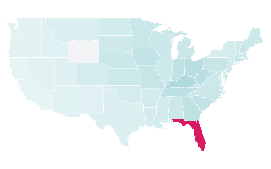 Affinity by region — Anna Maria Island, United States