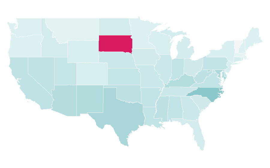 Affinity by region — Annabelle (film), United States
