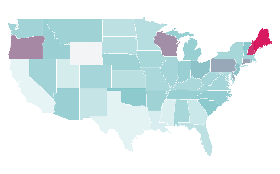 Affinity by region — Anne Burrell, United States