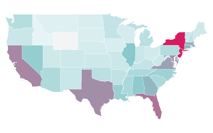 Affinity by region — Anne Klein, United States