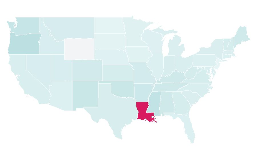 Affinity by region — Anne Rice, United States