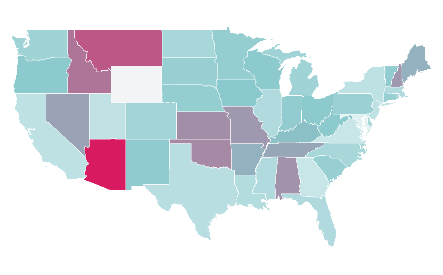Affinity by region — Annette Bening, United States