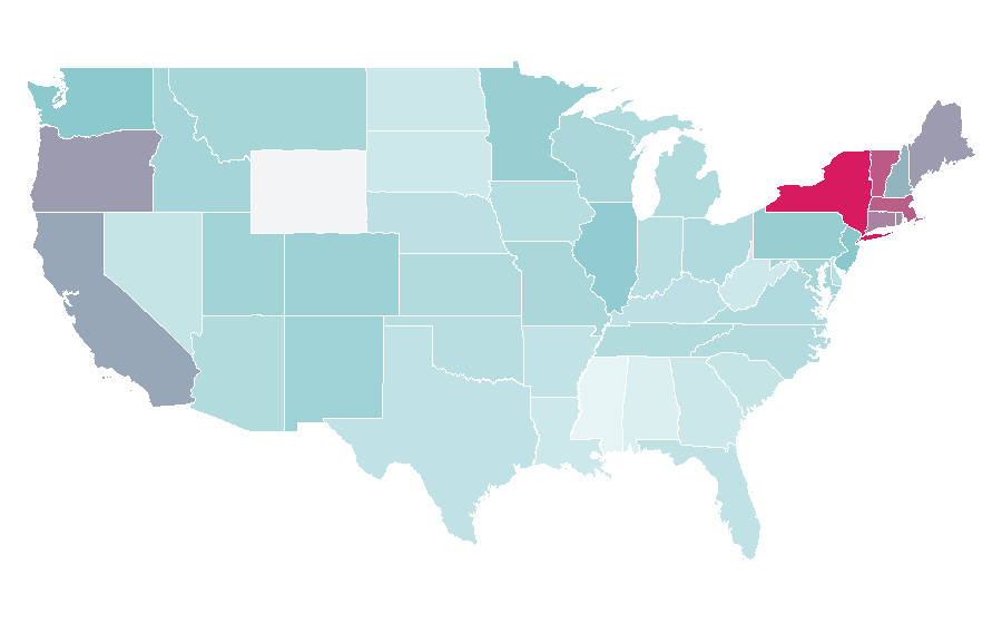Affinity by region — Annie Hall, United States
