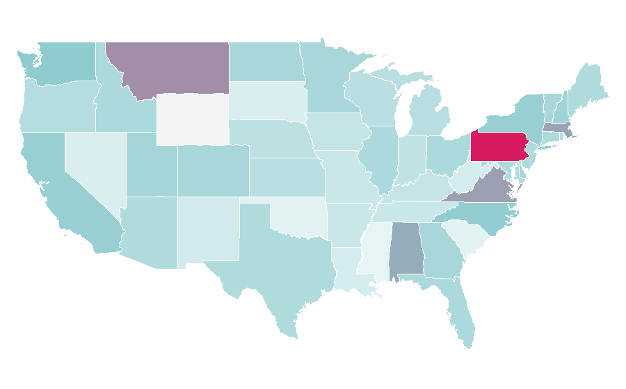 Affinity by region — Annual percentage rate, United States