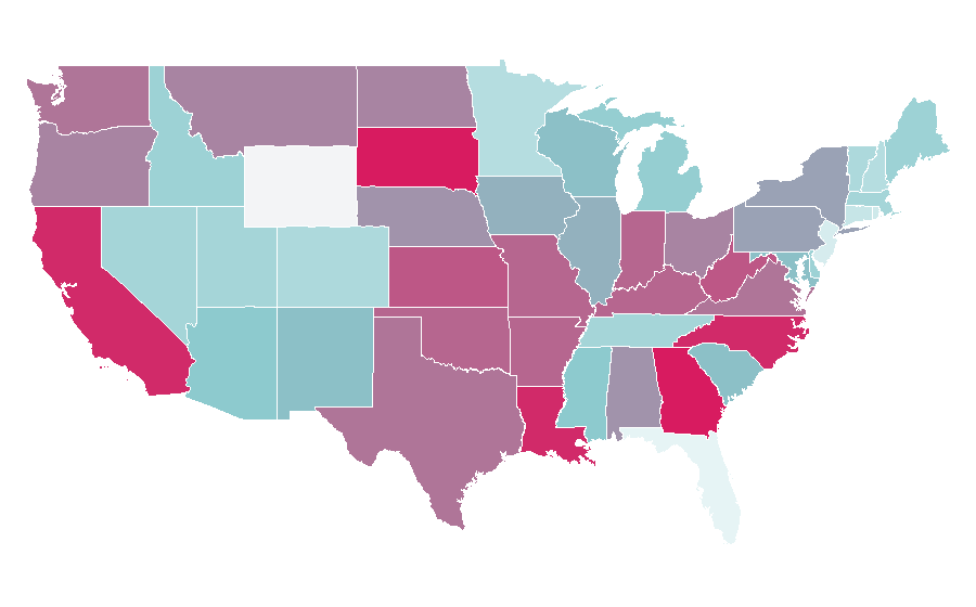 Affinity by region — Anonymous, United States
