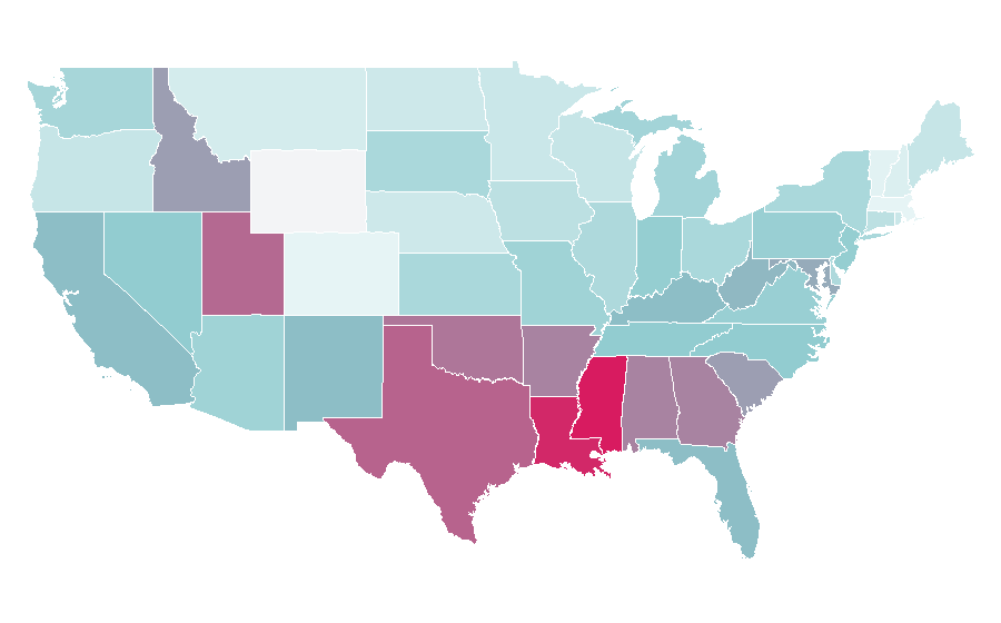 Affinity by region — Another (novel), United States