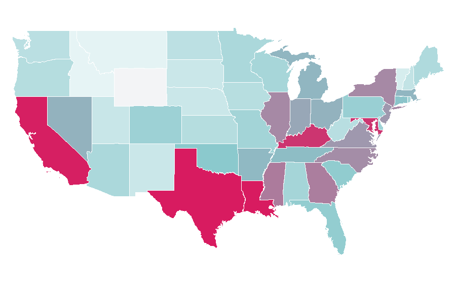 Affinity by region — Anthony Davis (basketball), United States