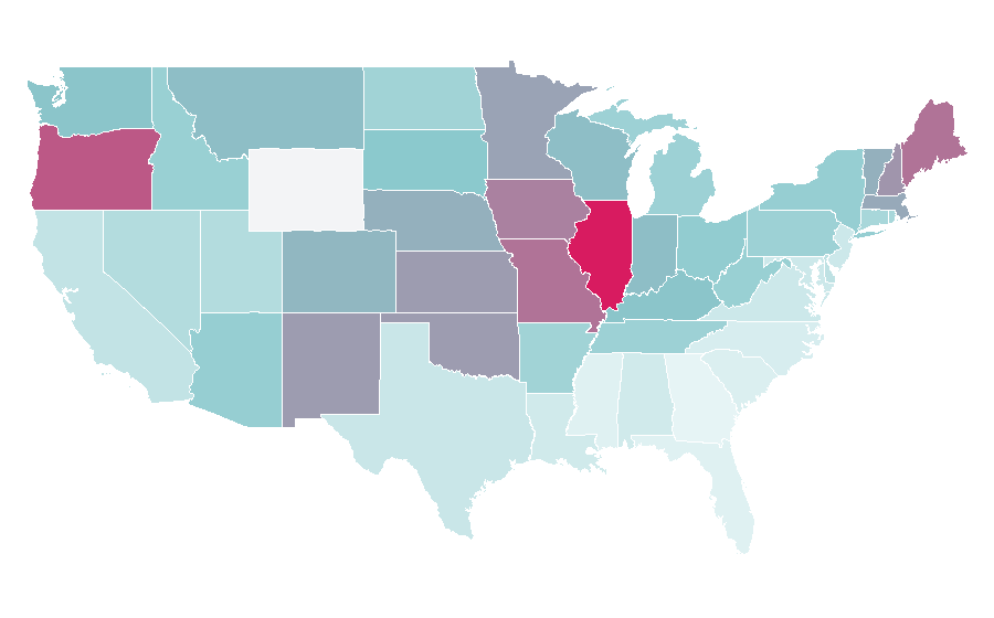 Affinity by region — Anthony Rapp, United States