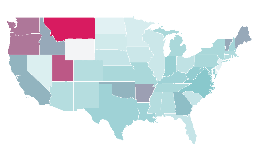 Affinity by region — Anthropomorphism, United States