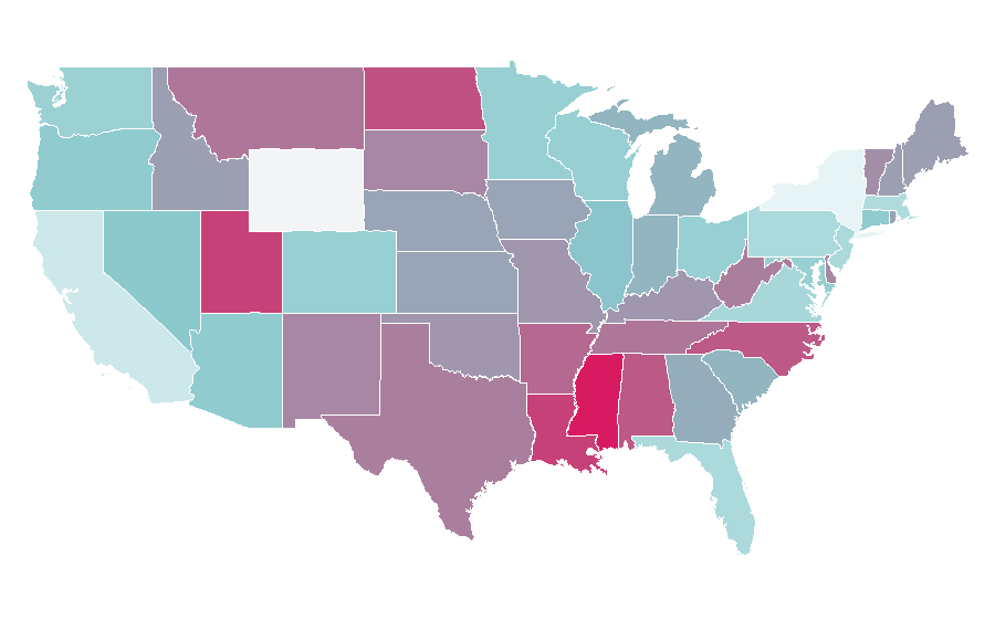 Affinity by region — Anti-theft system, United States