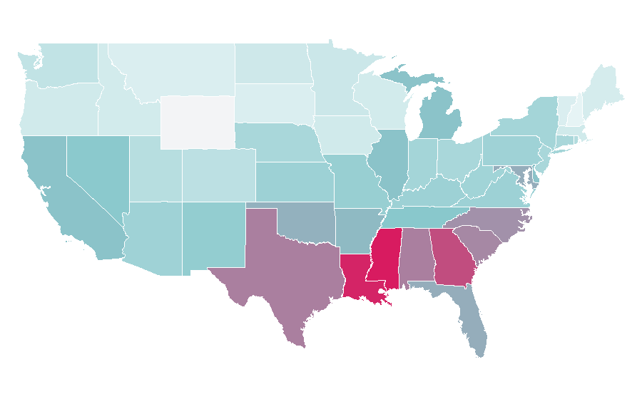 Affinity by region — Antibacterial soap, United States