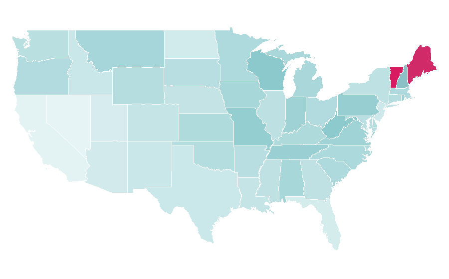 Affinity by region — Antique (band), United States