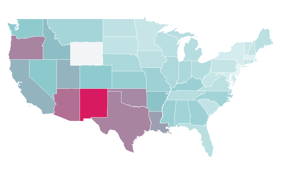 Affinity by region — Antz, United States