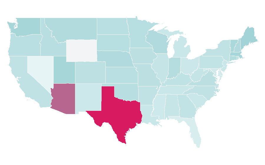 Affinity by region — Anvil (band), United States