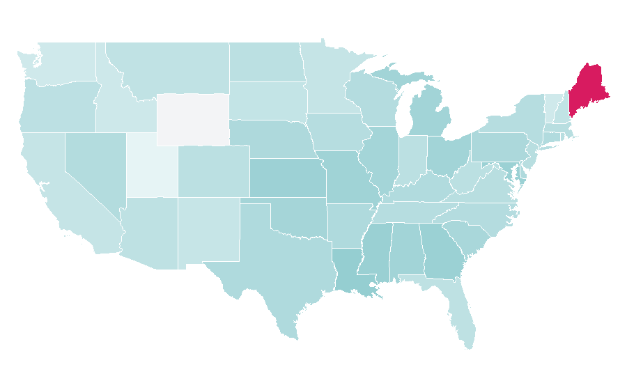 Affinity by region — Any Given Sunday, United States