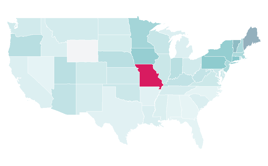Affinity by region — Anything Goes, United States