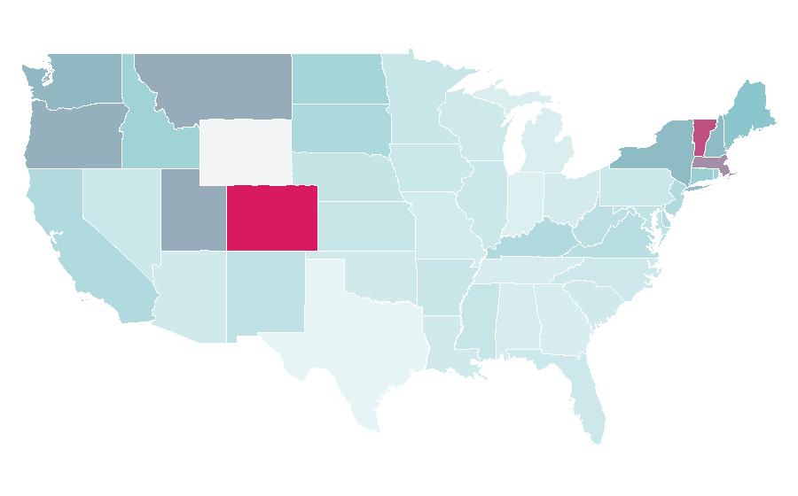 Affinity by region — Aosta Valley, United States