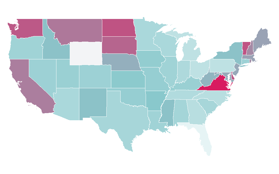 Affinity by region — Apache Hadoop, United States