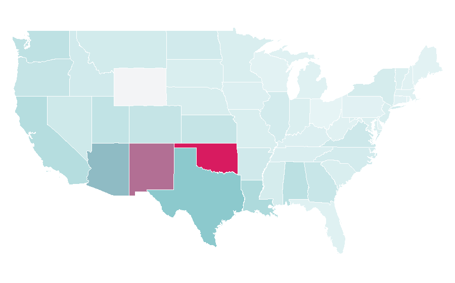 Affinity by region — Apache (rapper), United States