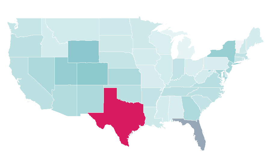 Affinity by region — Apartamento, United States