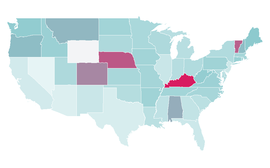 Affinity by region — Apiary, United States