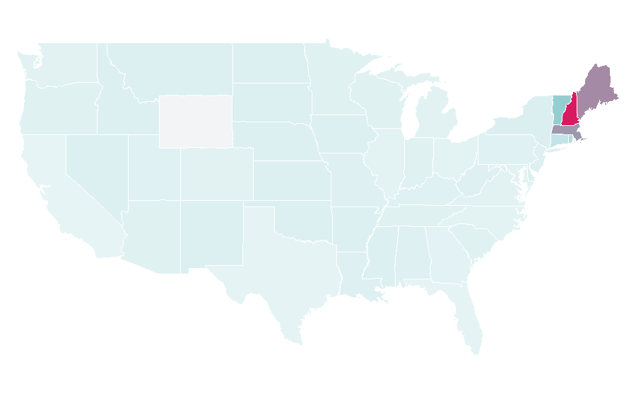 Affinity by region — Appalachian Mountain Club, United States